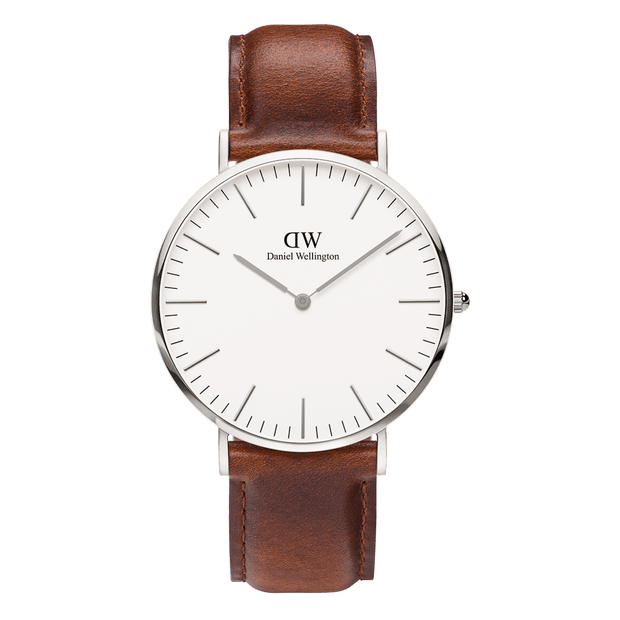 Daniel Wellington Classic 40 St Mawes Silver & White Watch