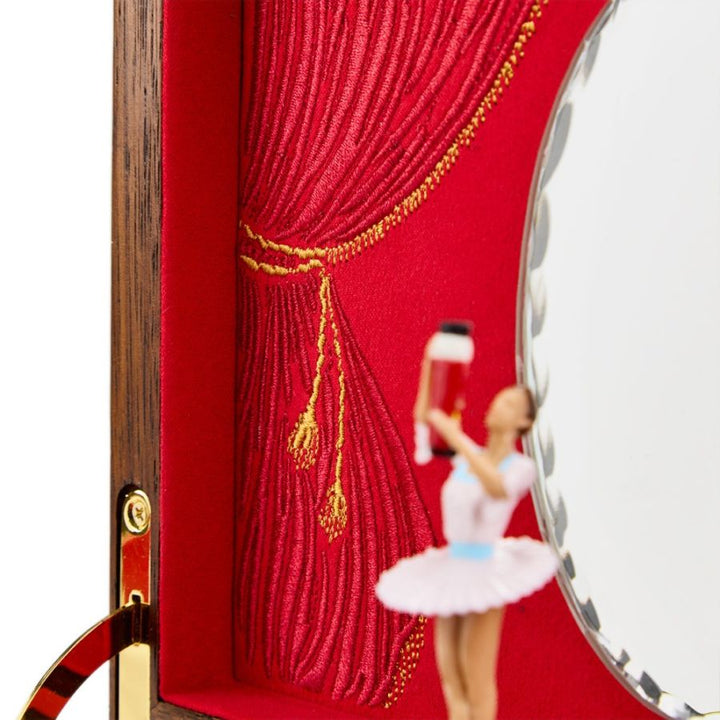 Ballet Musical Jewellery Box - Nutcracker Walnut Wood