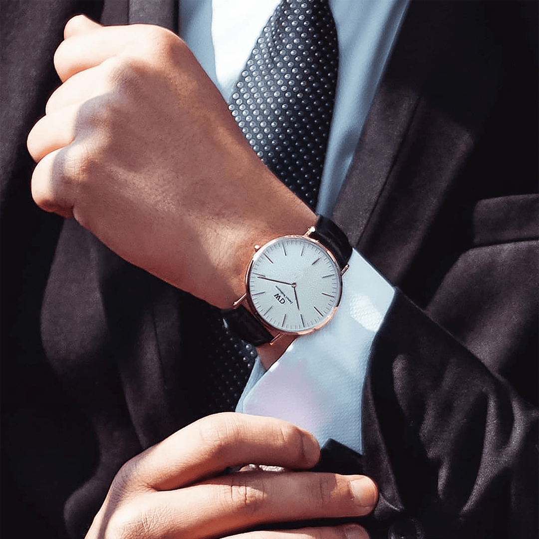 Daniel Wellington Classic 36 Sheffield Rose Gold & White Watch