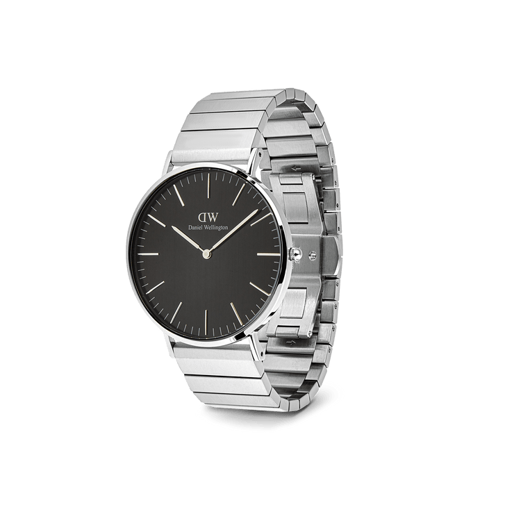 Daniel Wellington Classic Piano Link Onyx Silver Watch