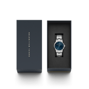 Daniel Wellington Iconic Link Arctic 40 Silver & Blue Watch