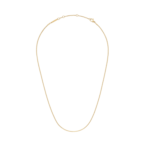 Daniel Wellington Elan Box Chain Necklace Long Gold