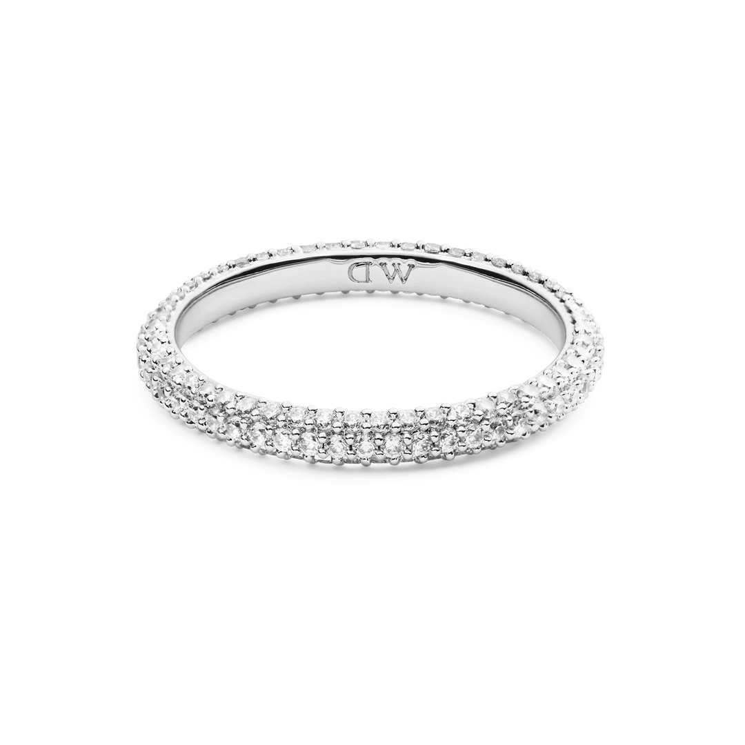 Pave Ring Silver 3 mm