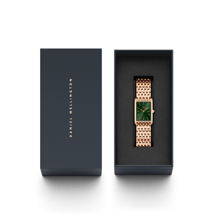 Daniel Wellington Bound 32x22 9-Link RG Emerald Sunray Watch