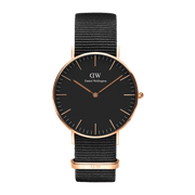 Daniel Wellington Classic 40 Cornwall Rose Gold & Black Watch