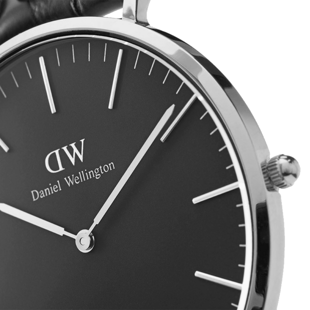 Daniel Wellington Classic 40 Sheffield Silver & Black Watch