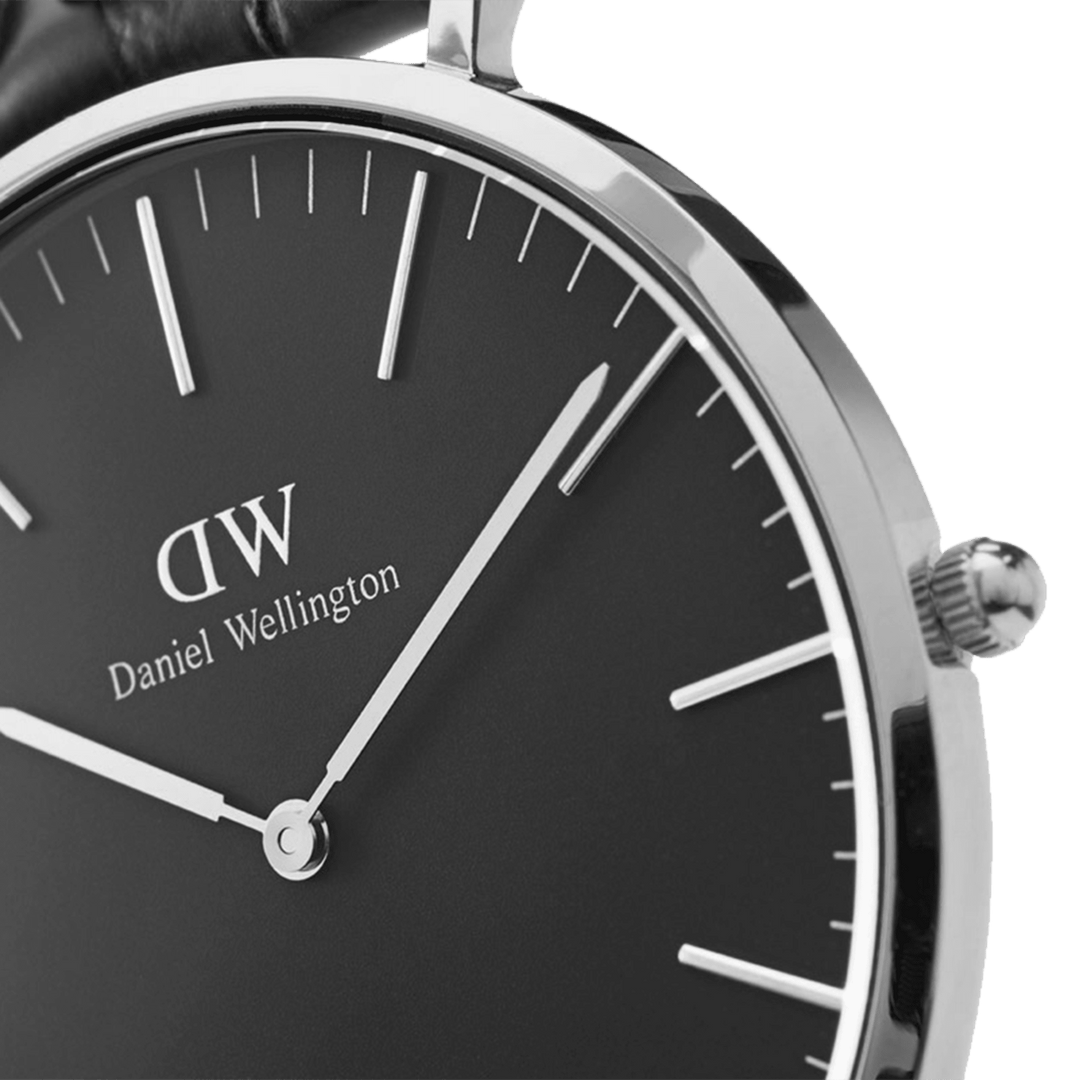 Classic 36 Sheffield Silver & Black Watch
