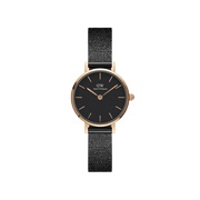 Daniel Wellington Petite 24 Pressed Ashfield Rose Gold & Black Watch