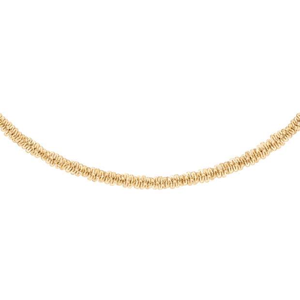 Daniel Wellington Elan Twisted Chain Necklace Short Gold