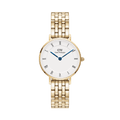 Daniel Wellington Petite Roman Numerals 28 5-Link G White Watch