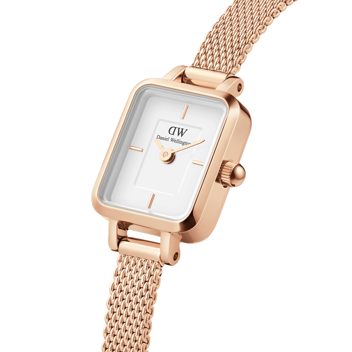 Daniel Wellington Quadro Mini 15x18 Melrose RG White Watch