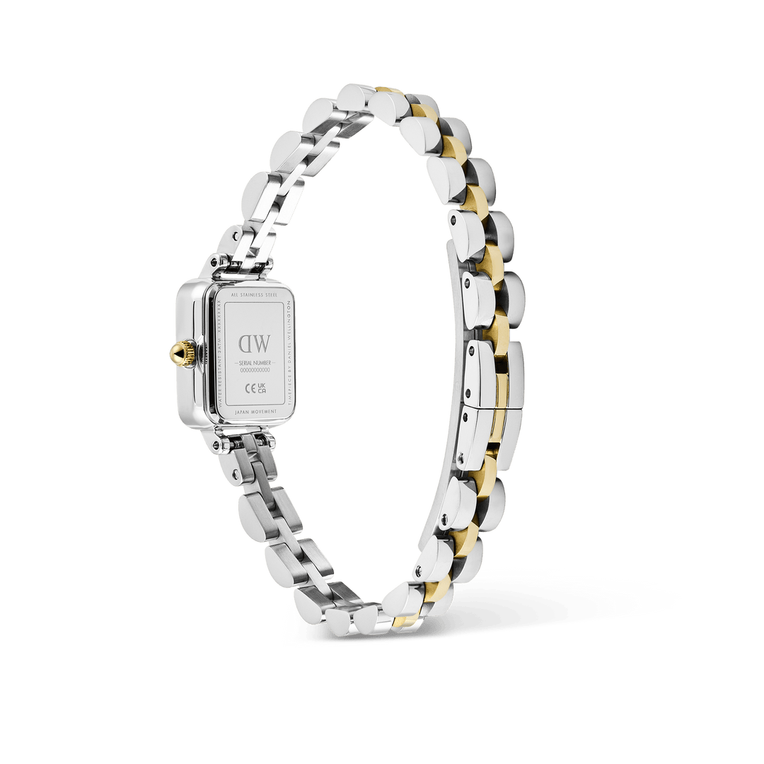 Daniel Wellington Quadro Mini Arch 3-Link Two Tone Gold | The Jewellery Boutique