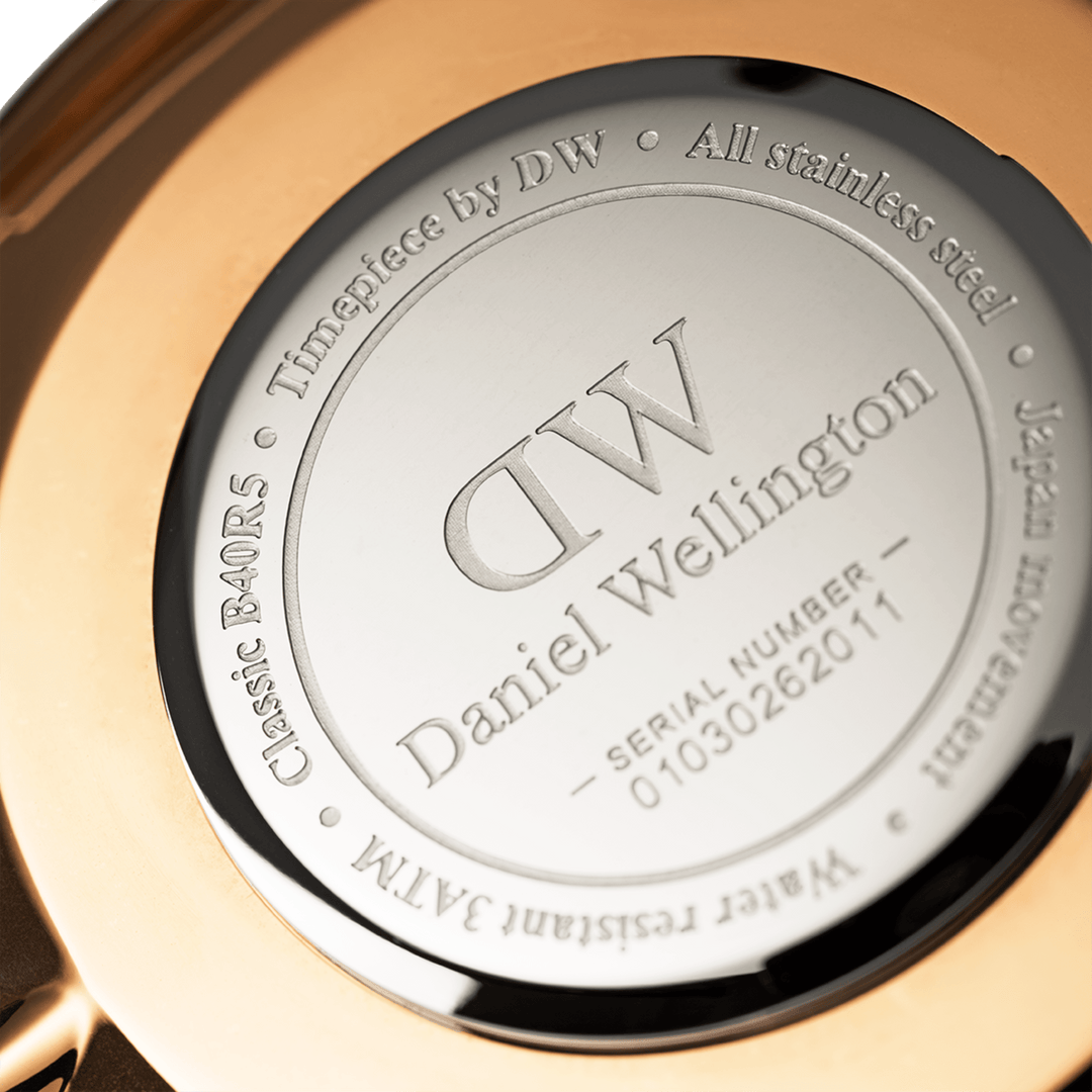 Daniel Wellington Classic 36 Sheffield Rose Gold & White Watch