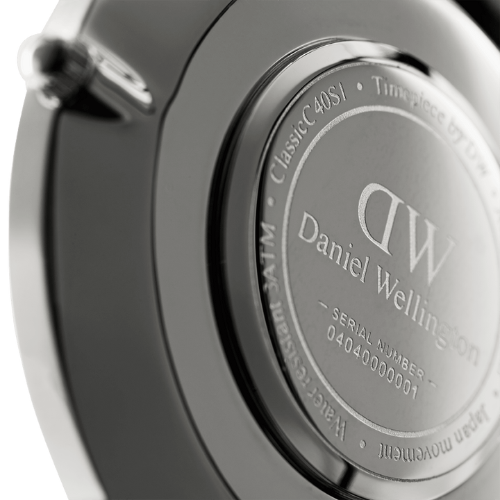 Classic 36 Sheffield Silver & Black Watch