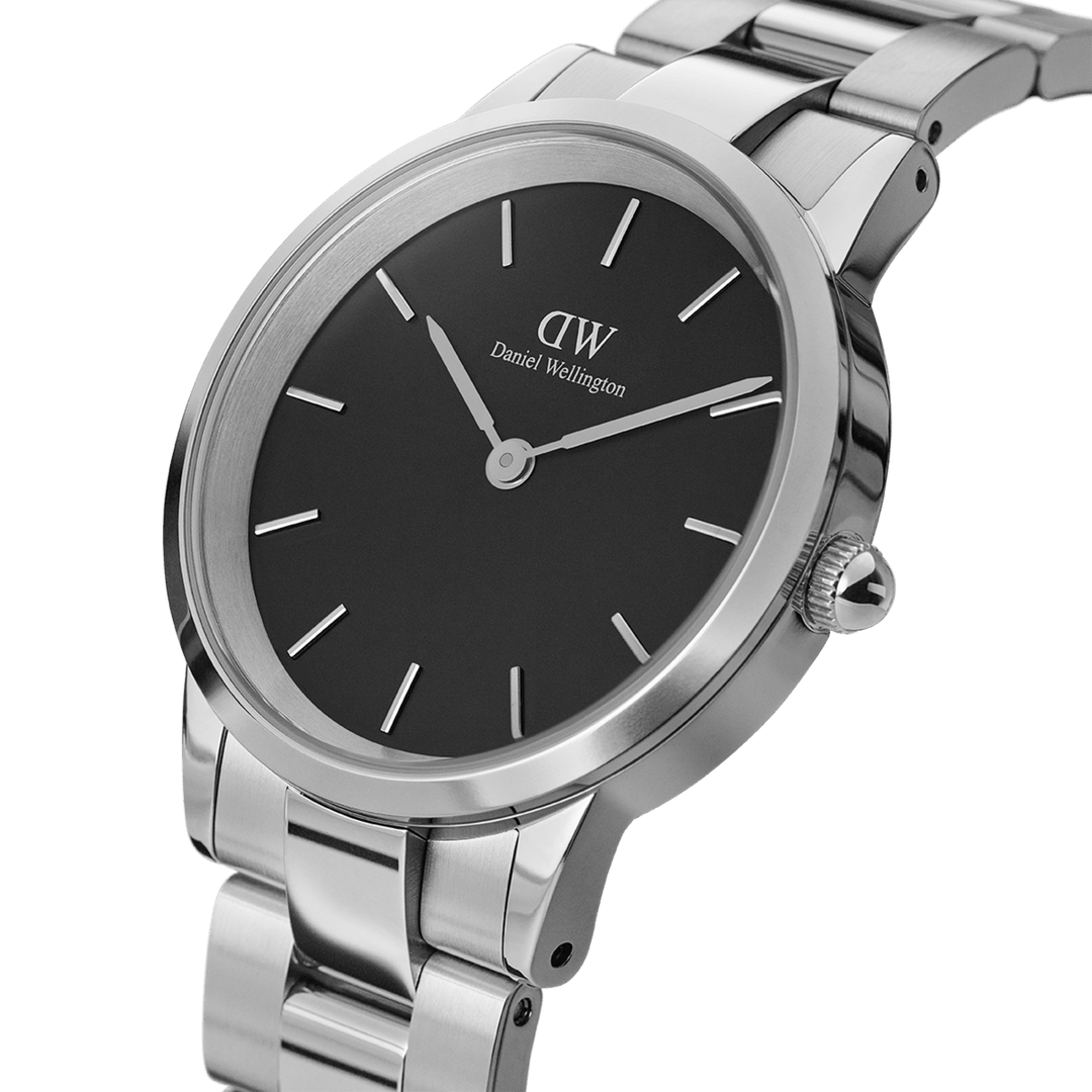 Daniel Wellington Iconic Link 40 Silver & Black Watch