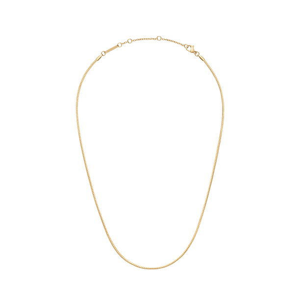 Daniel Wellington Elan Flat Chain Necklace Short Gold