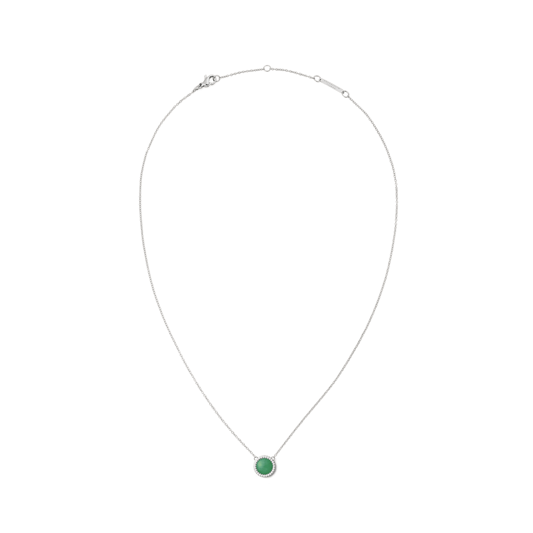 Audrey Necklace Jade Silver