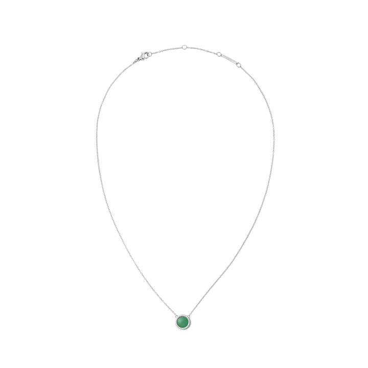 Audrey Necklace Jade Silver