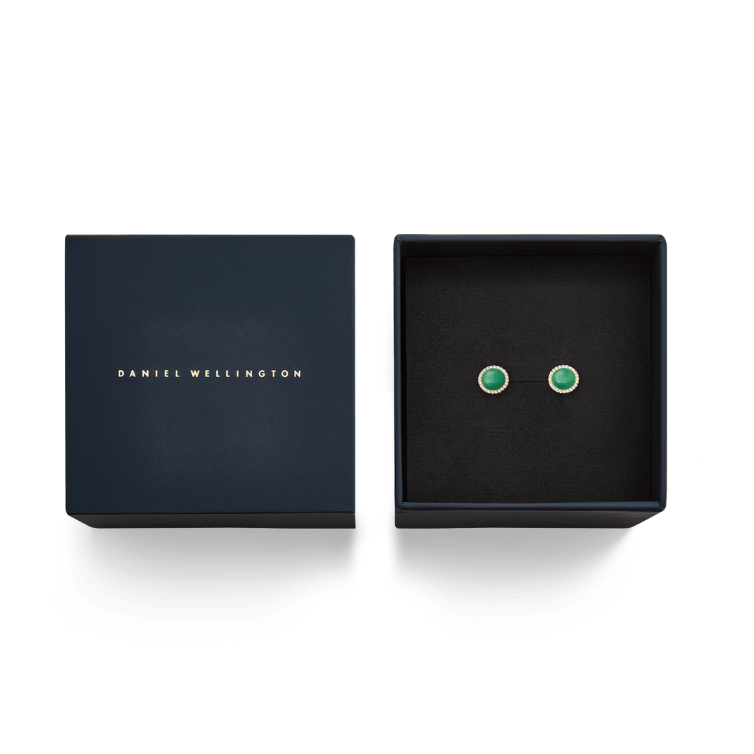 Daniel Wellington Audrey Earrings Jade Rose Gold