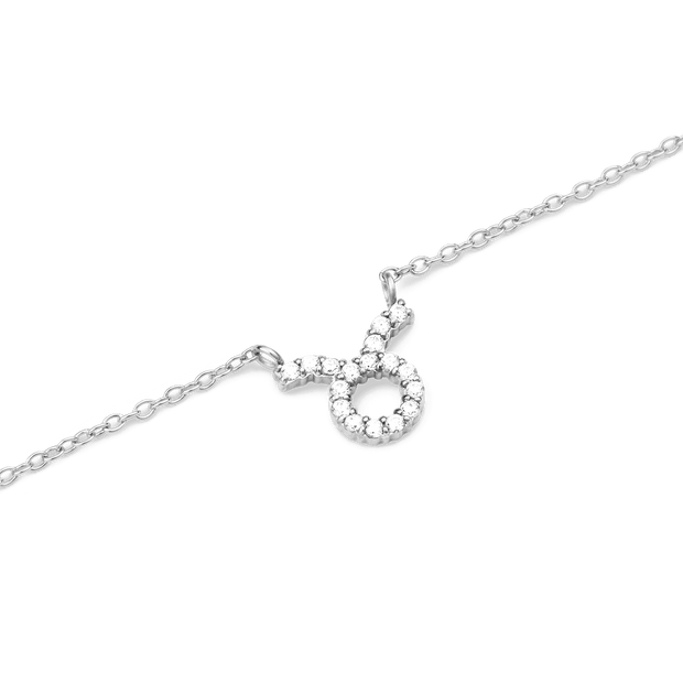 Daniel Wellington Zodiac Crystal Necklace Silver