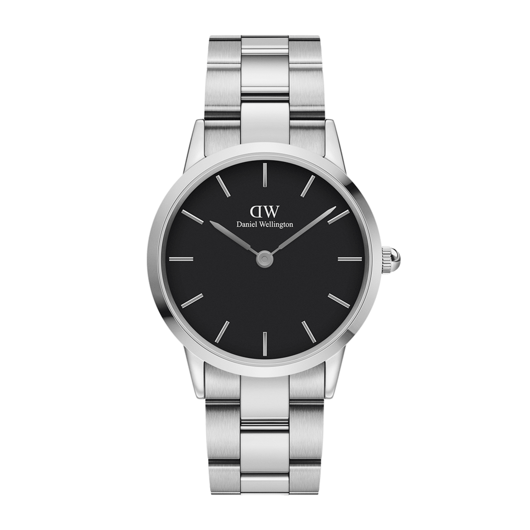 Daniel Wellington Iconic Link 40 Silver & Black Watch
