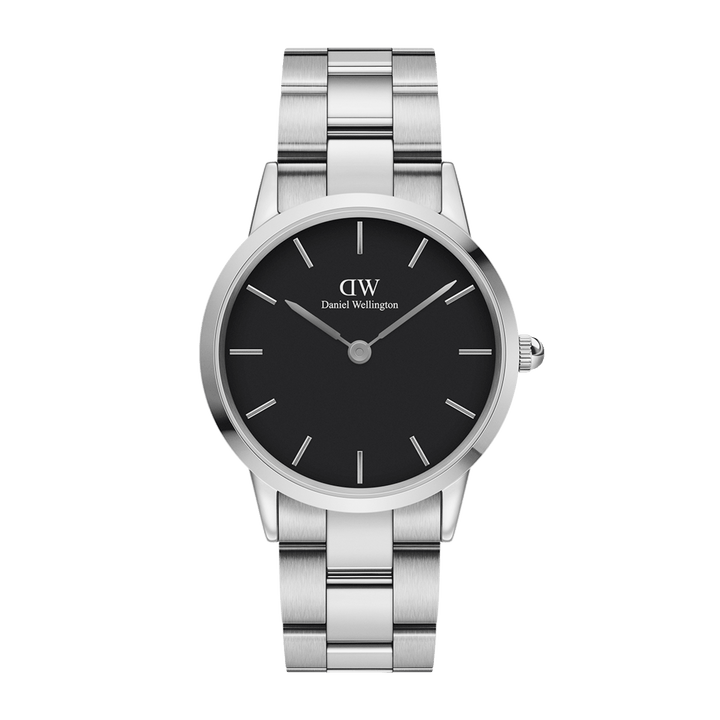 Daniel Wellington Iconic Link 40 Silver & Black Watch