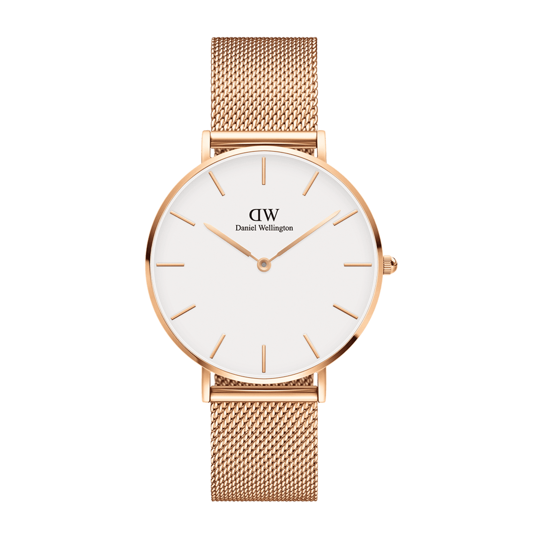 Daniel Wellington Petite 36 Melrose Rose Gold & White Watch