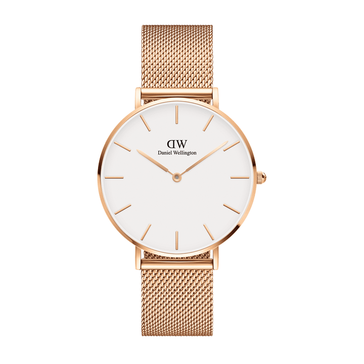 Daniel Wellington Petite 36 Melrose Rose Gold & White Watch