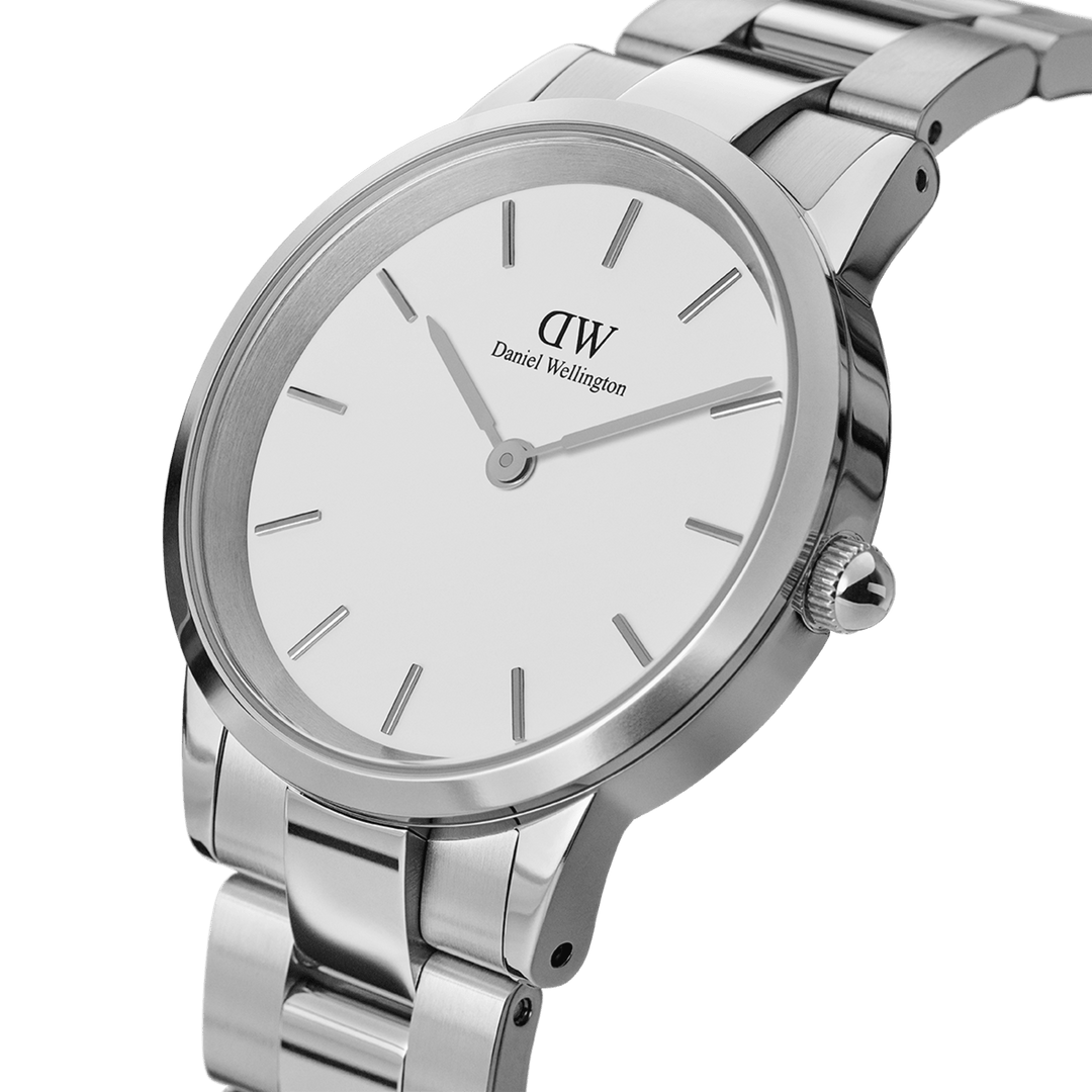 Daniel Wellington Iconic Link 40 Silver & White Watch