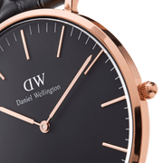 Daniel Wellington Classic 40 Cornwall Rose Gold & Black Watch