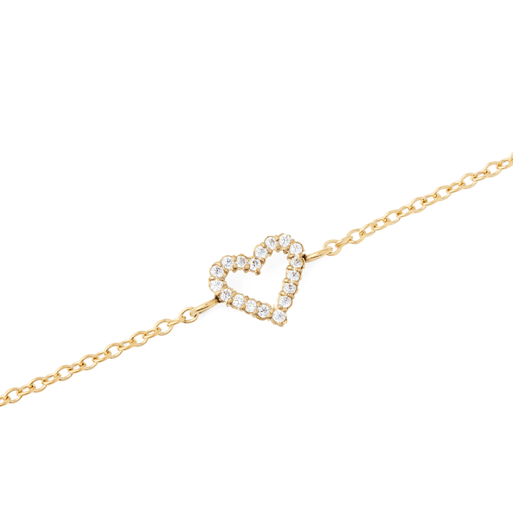 Mirelle Heart Bracelet Gold