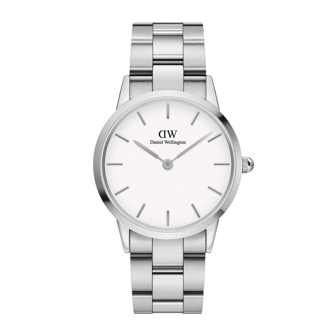 Daniel Wellington Iconic Link 40 Silver & White Watch