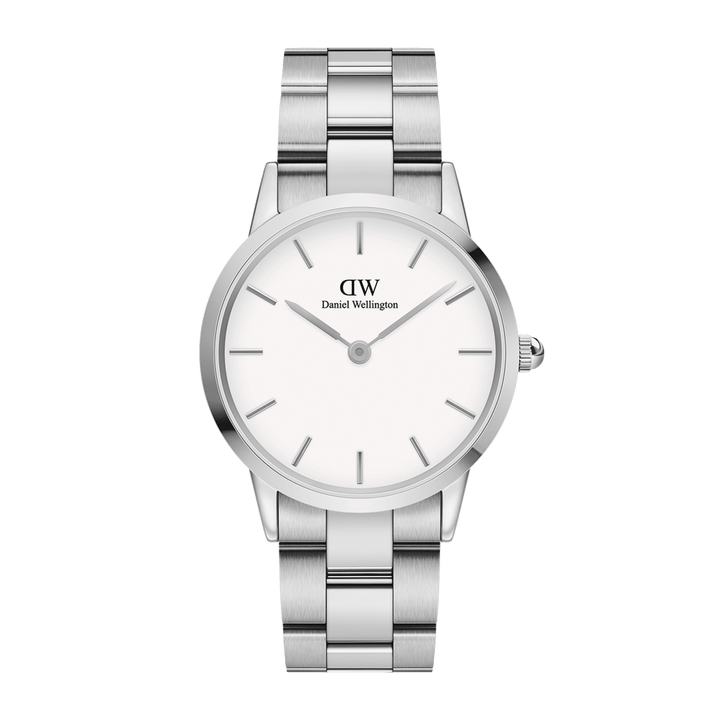 Daniel Wellington Iconic Link 40 Silver & White Watch