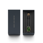 Daniel Wellington Quadro 20X26 Pressed Sheffield Rose Gold & Emerald Watch