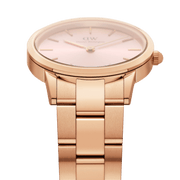 Daniel Wellington Iconic Link 32 Rose Gold & Light Pink Watch