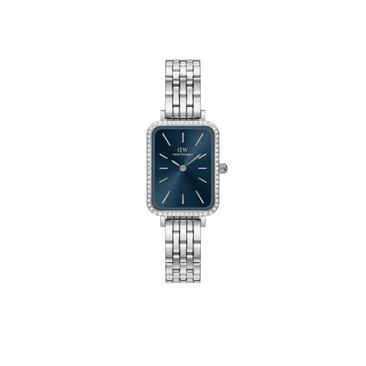 Daniel Wellington Quadro 20x26 Bezel 5-Link Arctic Sunray Silver Watch