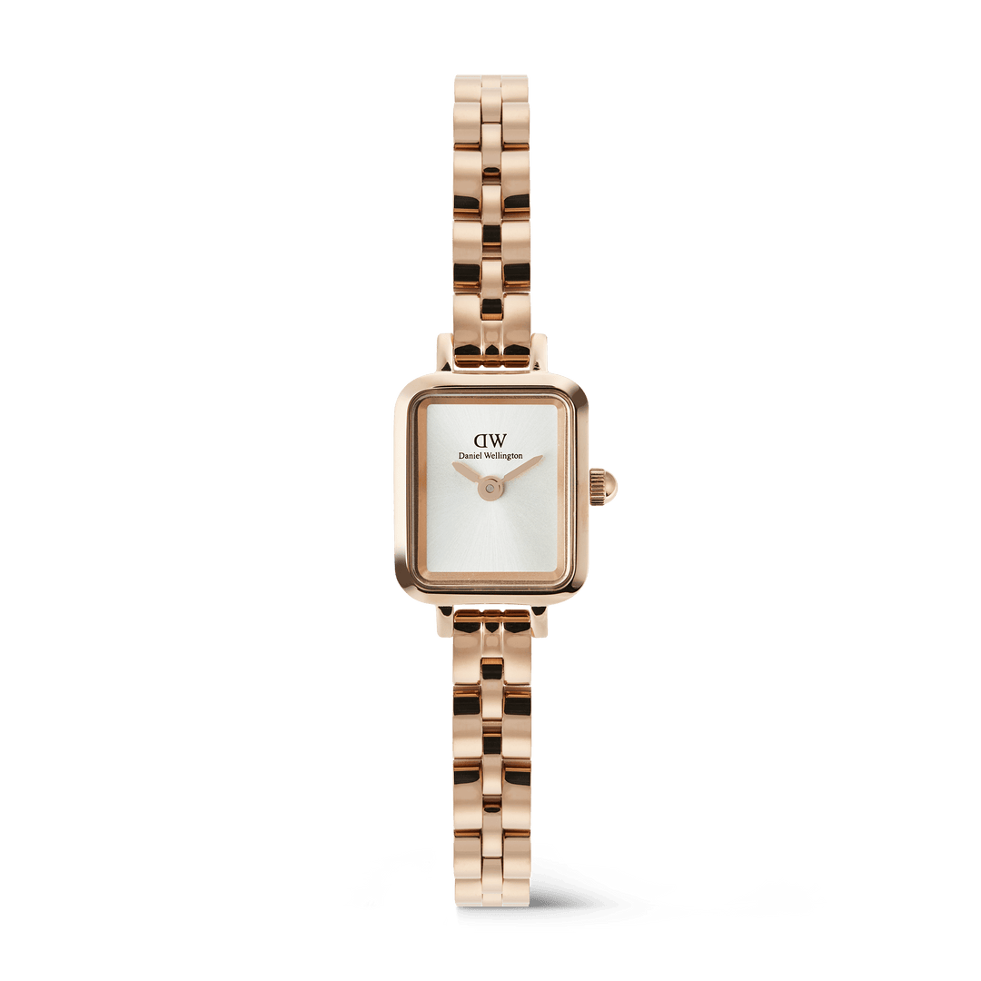 Daniel Wellington Quadro Mini Arch 3-link White Sunray Rose Gold