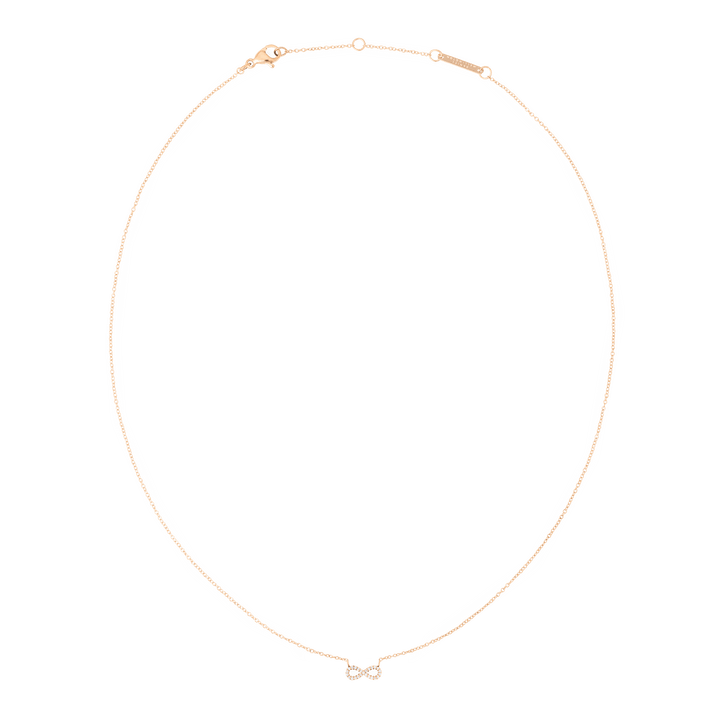 Mirelle Infinity Necklace Rose Gold