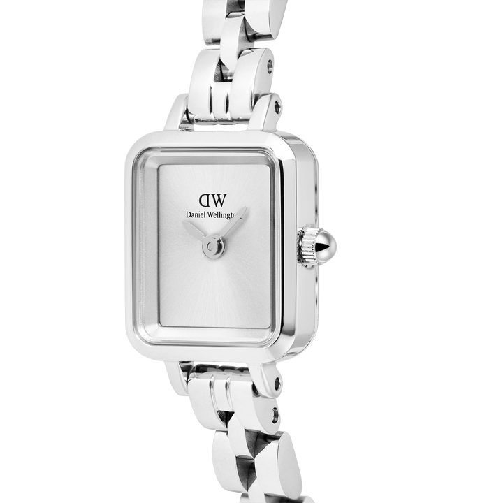 Daniel Wellington Quadro Mini Arch 3-link White Sunray Silver