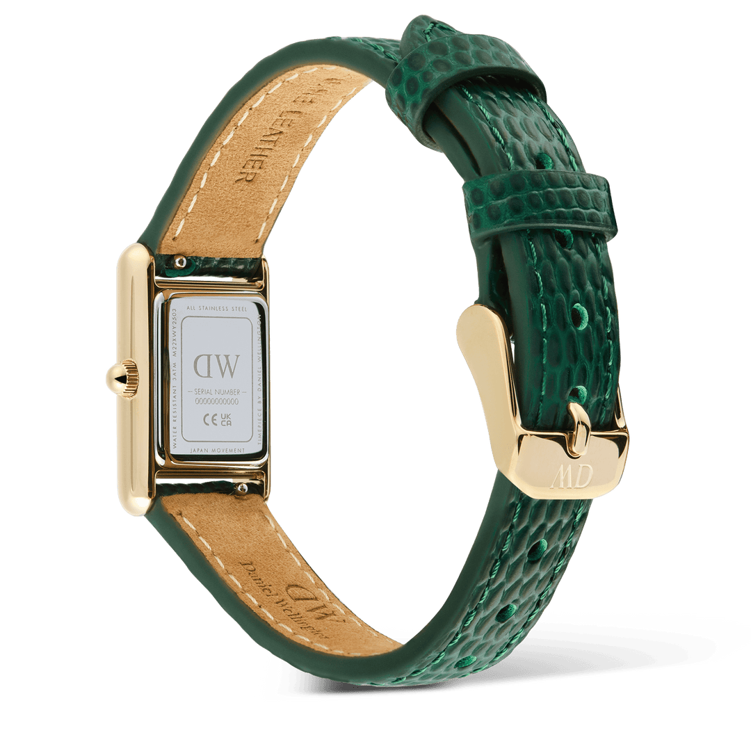 Daniel Wellington Bound Mini Green Lizard Gold | The Jewellery Boutique