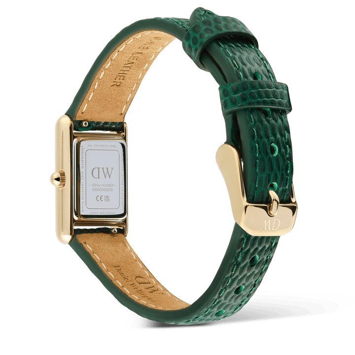 Daniel Wellington Bound Mini Green Lizard Gold | The Jewellery Boutique