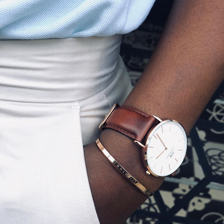Classic 36 St Mawes Rose Gold & White Watch