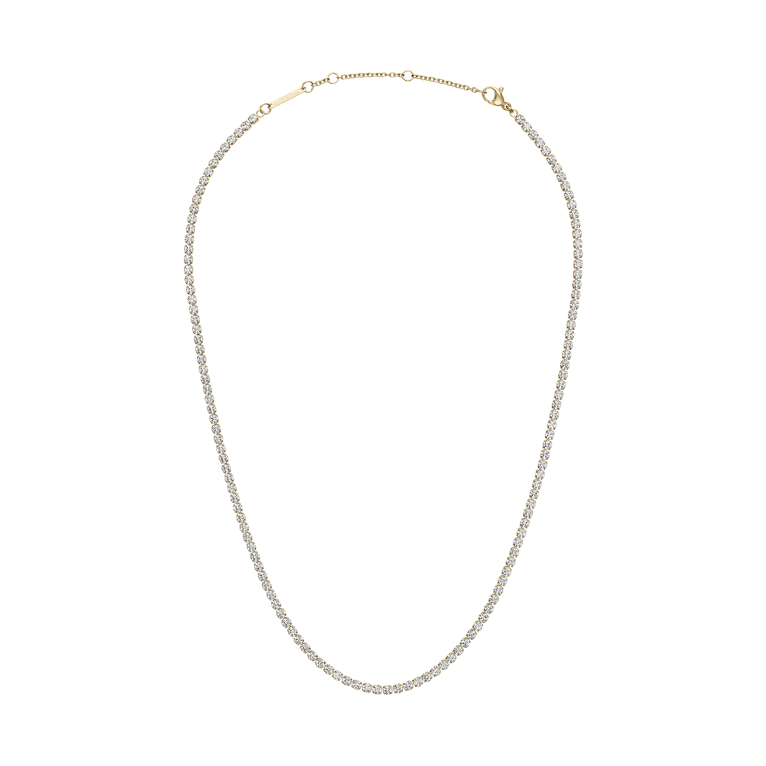 Classic Tennis Necklace Gold