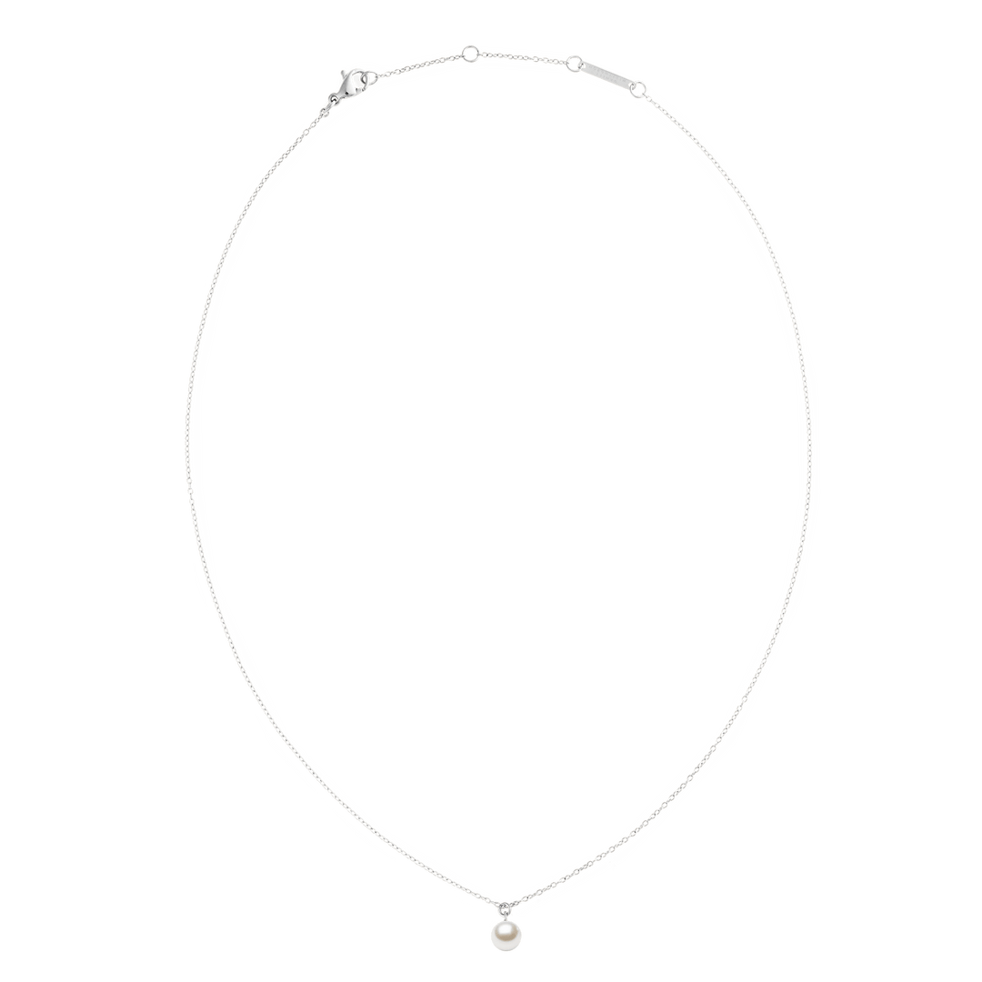 Daniel Wellington Pearl Necklace Silver | The Jewellery Boutique