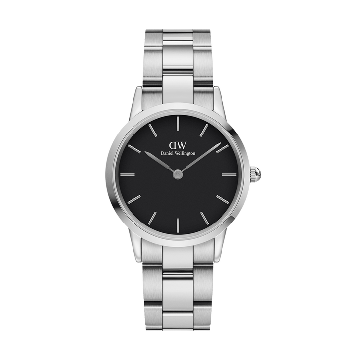 Daniel Wellington Iconic Link 40 Silver & Black Watch