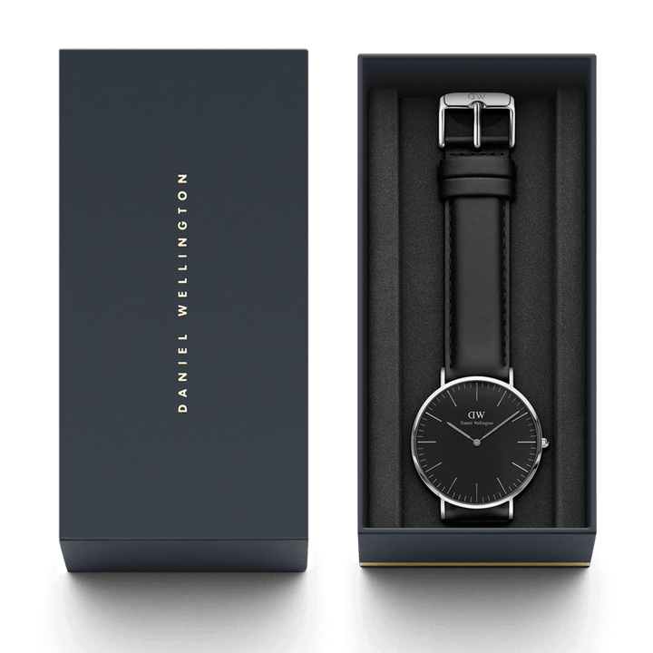 Daniel Wellington Classic 40 Sheffield Silver & Black Watch