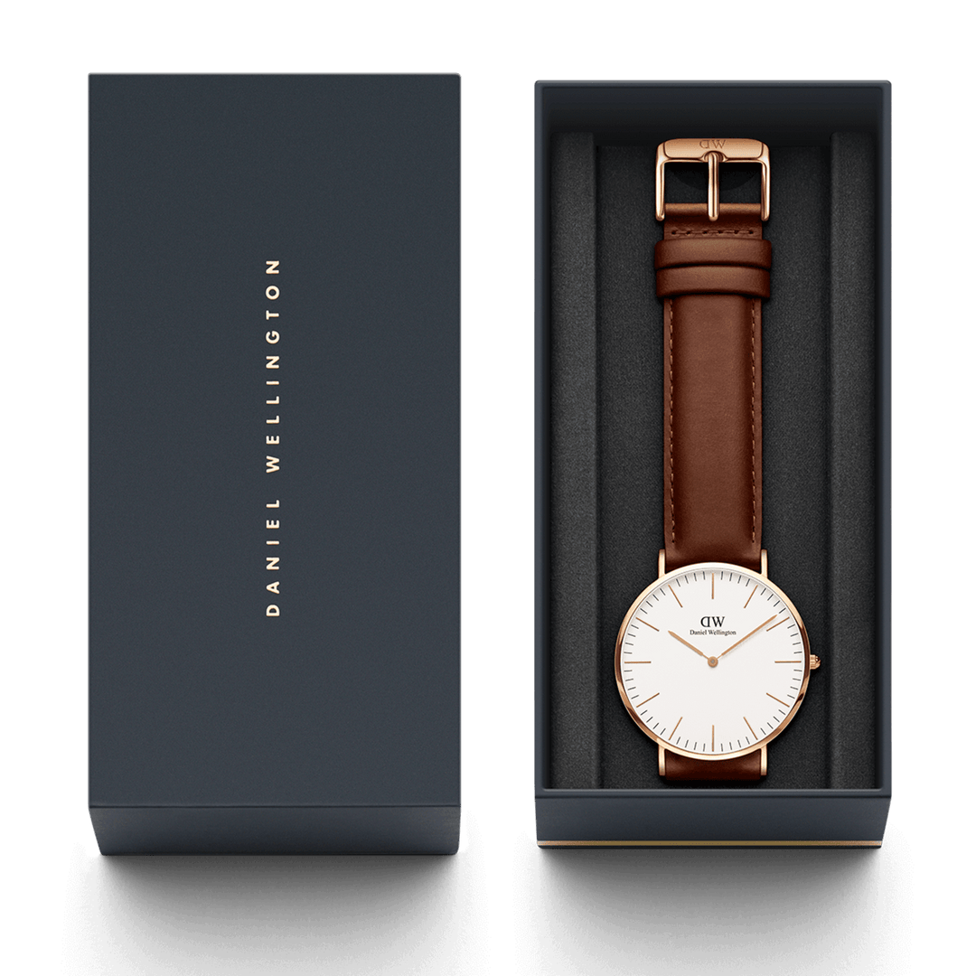 Classic 36 St Mawes Rose Gold & White Watch