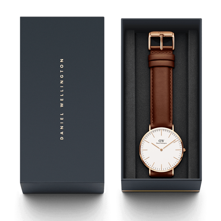 Classic 36 St Mawes Rose Gold & White Watch