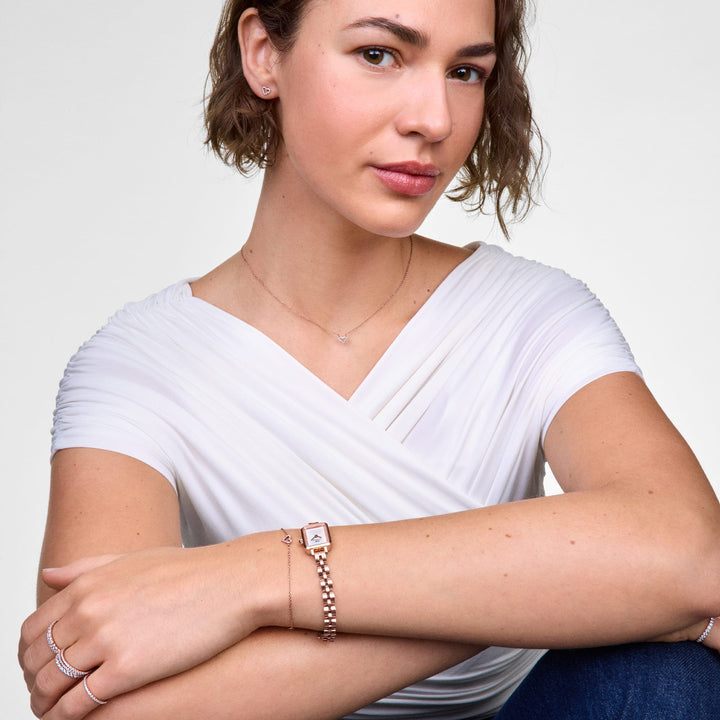 Mirelle Heart Bracelet Rose Gold
