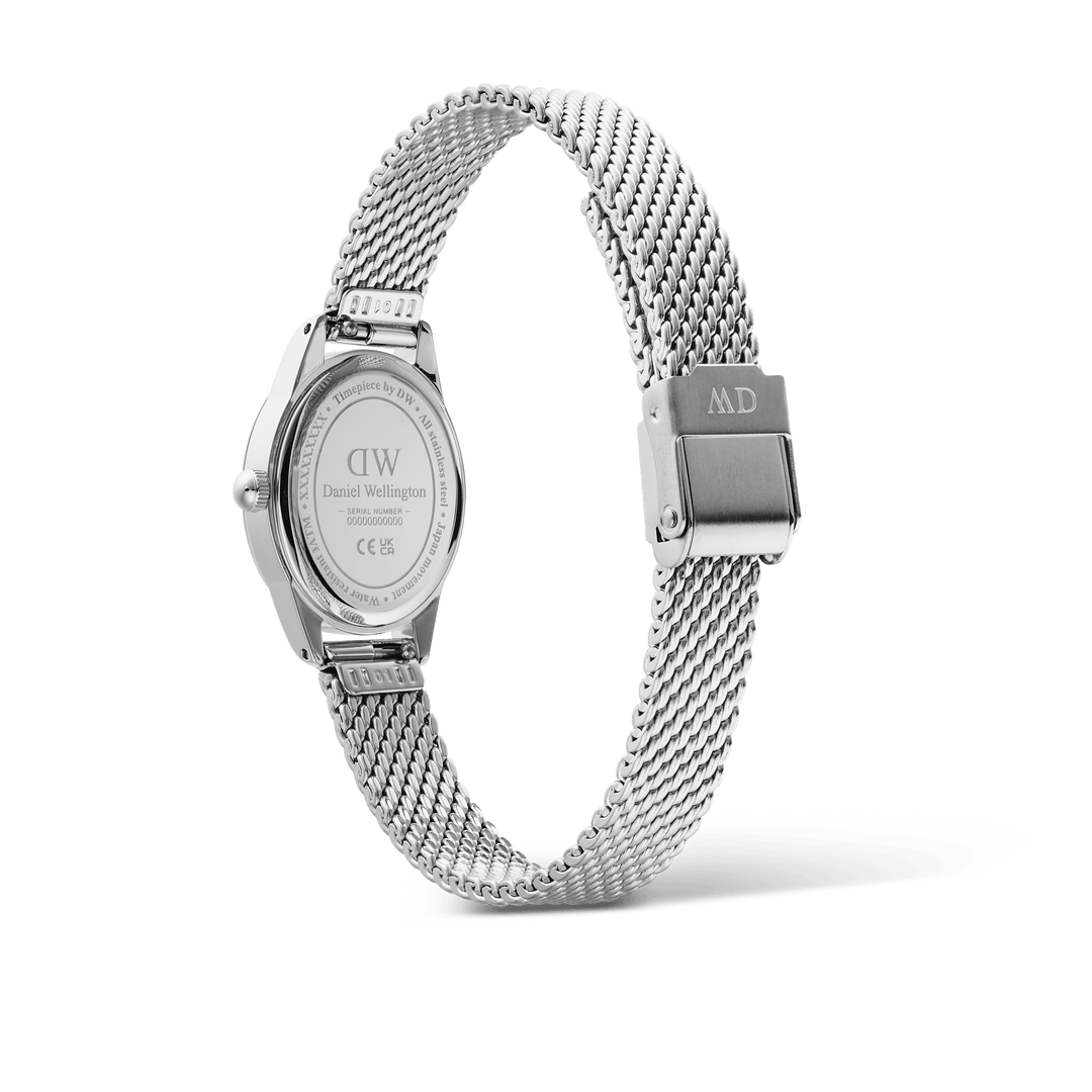 Daniel Wellington Ophelia Mini Mesh White Silver | The Jewellery Boutique